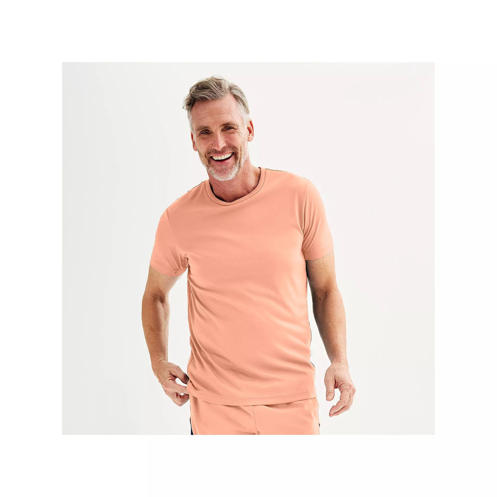 Men's Tek Gear® Dry Tek Tee, Size: XXL, Brittany Blush Product Image