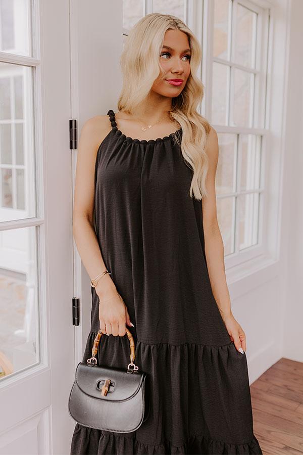 Feeling Giddy Maxi Dress in Black Product Image
