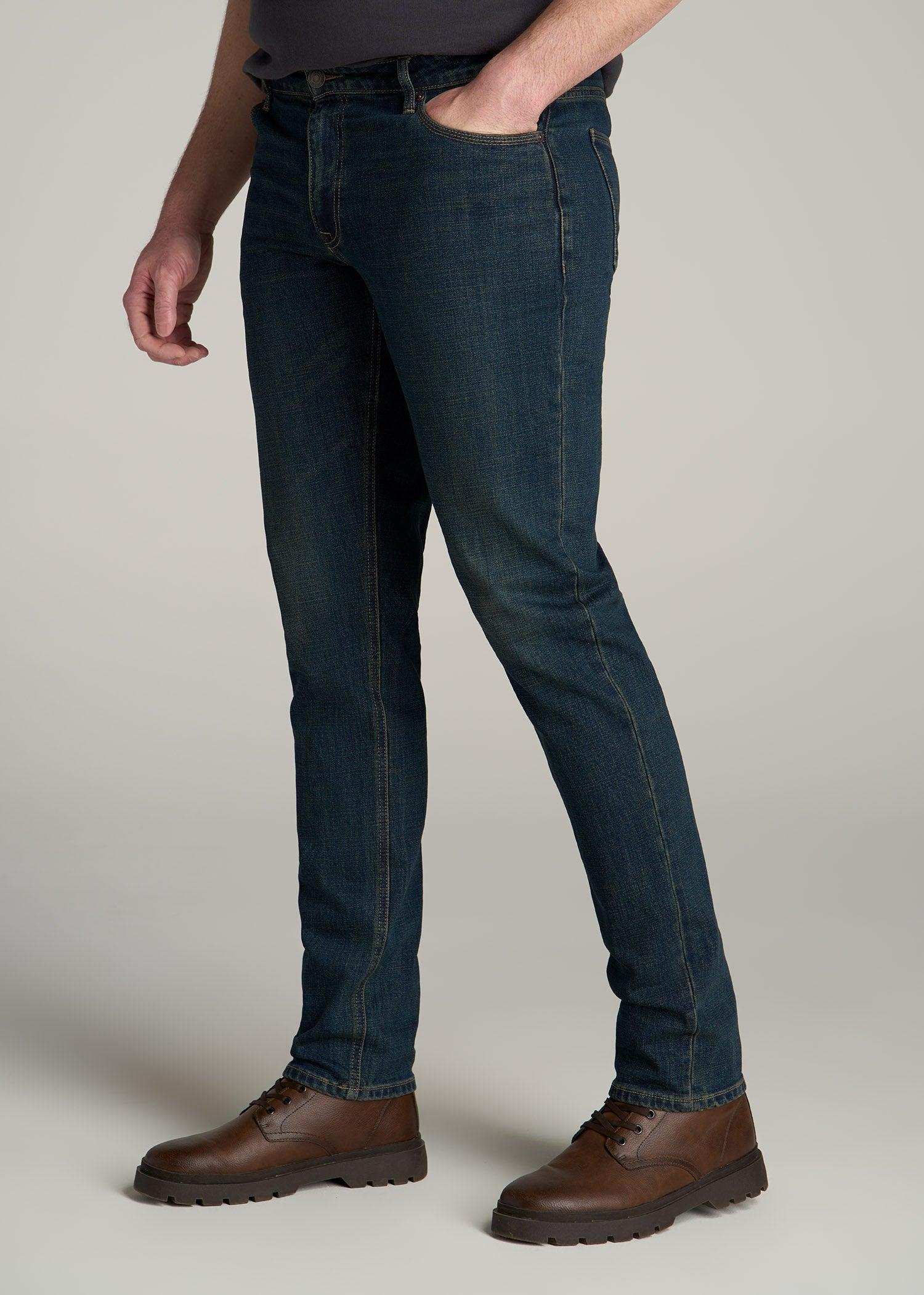 LJ&S TAPERED Jeans for Tall Men in Mechanic Blue Product Image