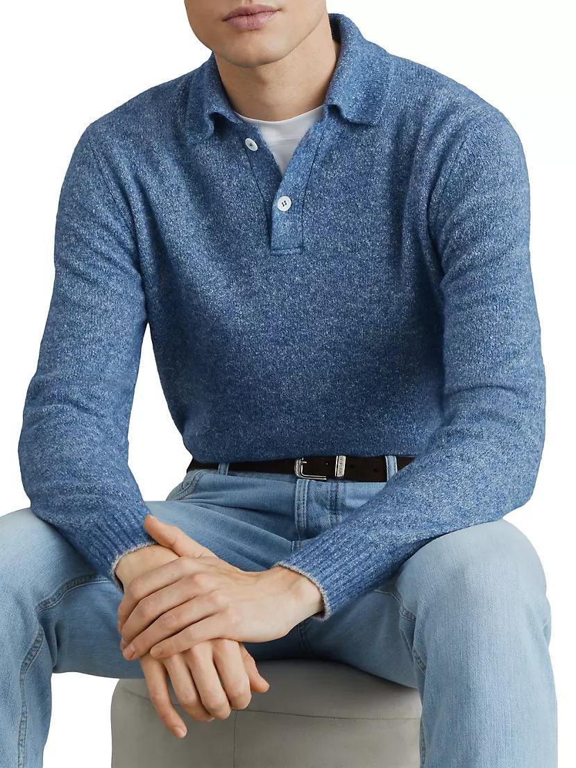 Knit Polo Sweater Product Image