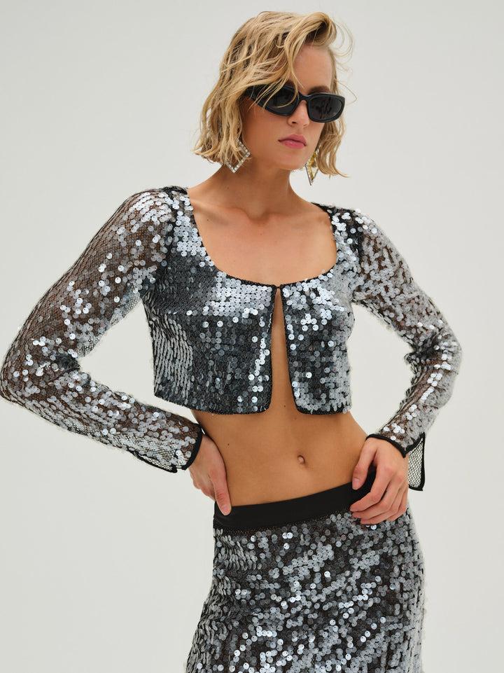 Christelle Jacket — Silver Product Image
