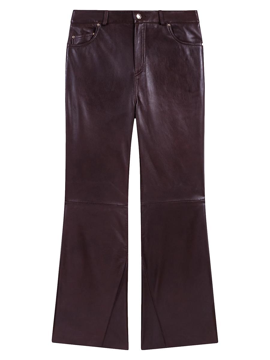 Womens Leather Trousers Product Image