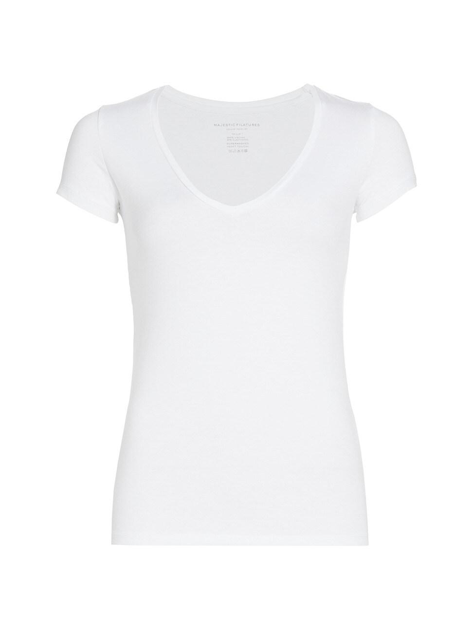 Majestic Filatures V Neck Tee Product Image