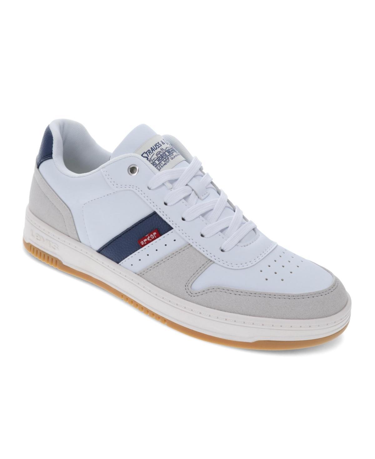 Levi's® Drive Men's Low-Top Sneakers, Size: 9, White Cappuccino Brown Product Image