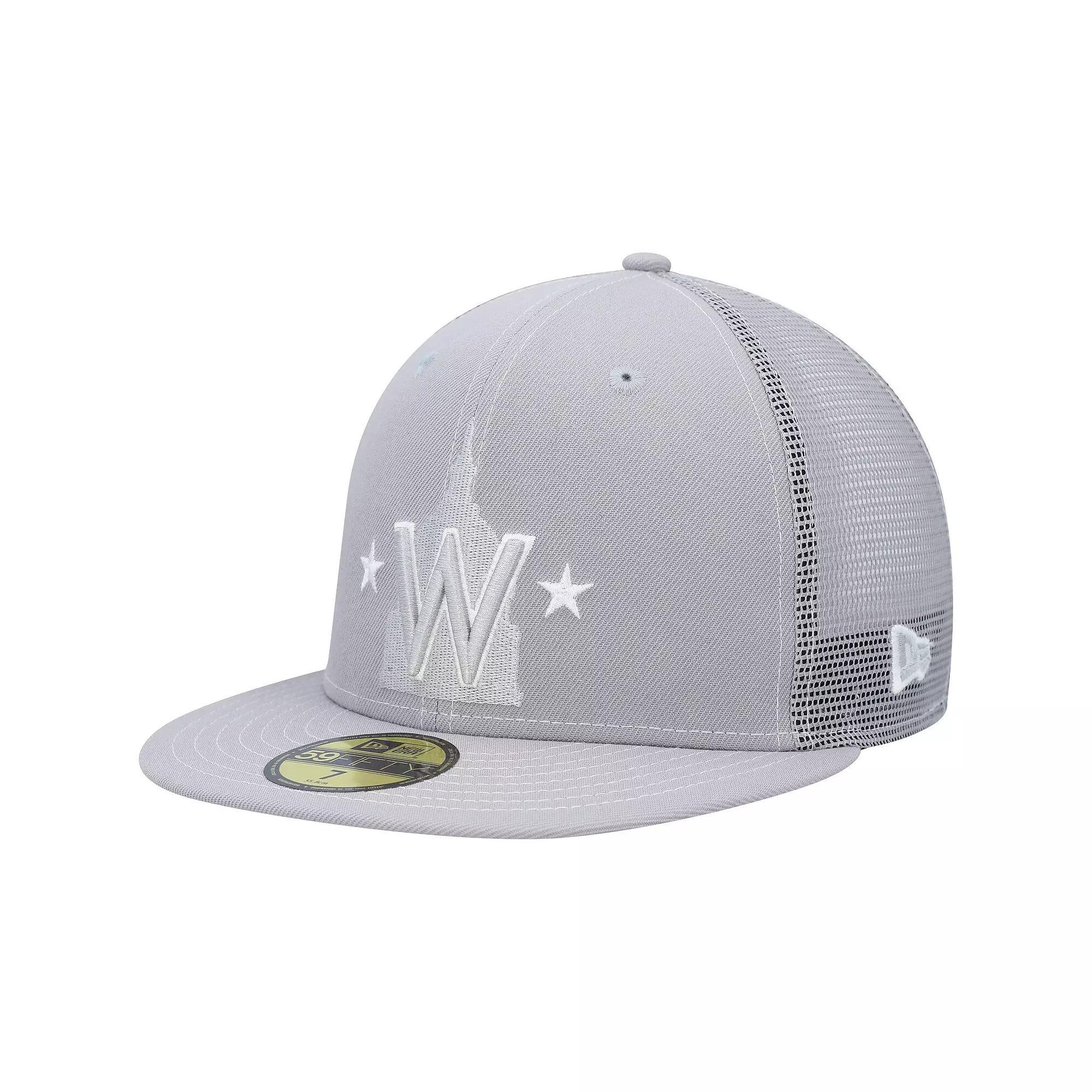Men's New Era  Gray Washington Nationals 2023 On-Field Batting Practice 59FIFTY Fitted Hat, Size: 7 5/8, Grey Product Image