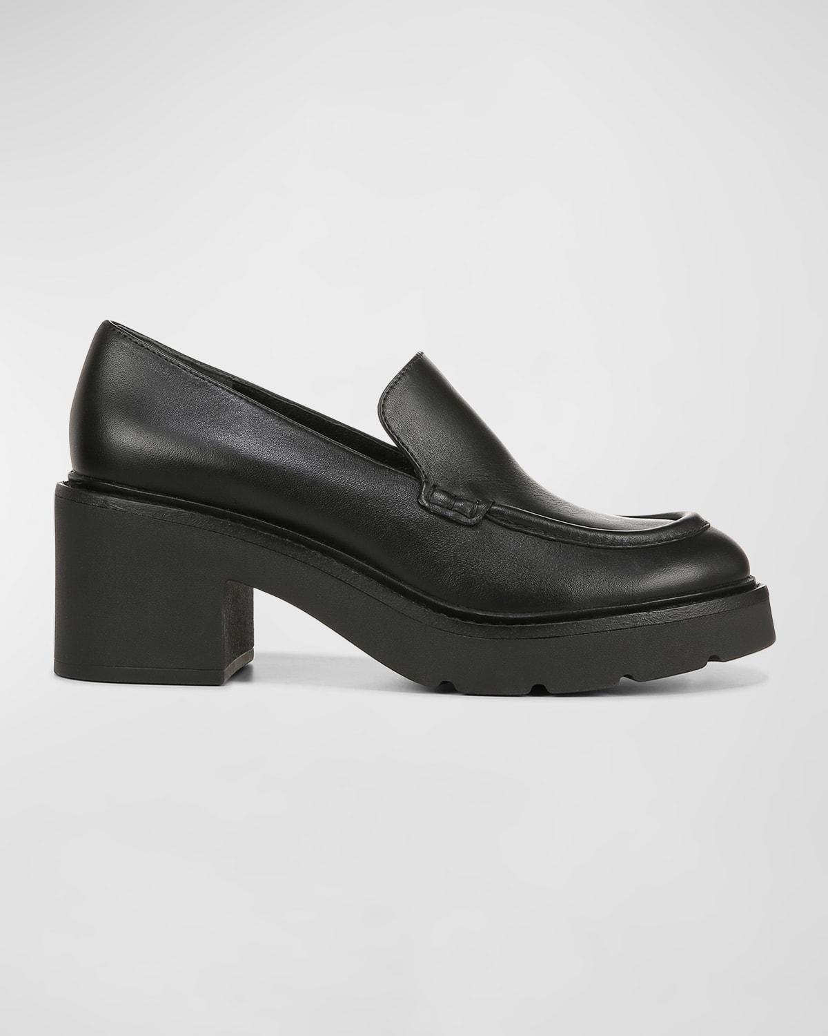 Mens VLogo Signature Leather Penny Loafers Product Image