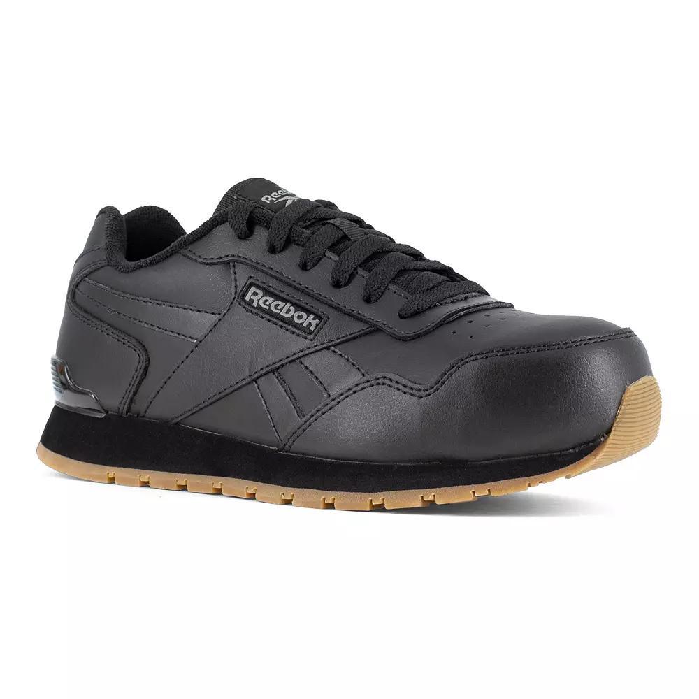 Reebok Harman Work Men's Leather & Suede Composite-Toe Shoes, Size: 9.5, Black Product Image