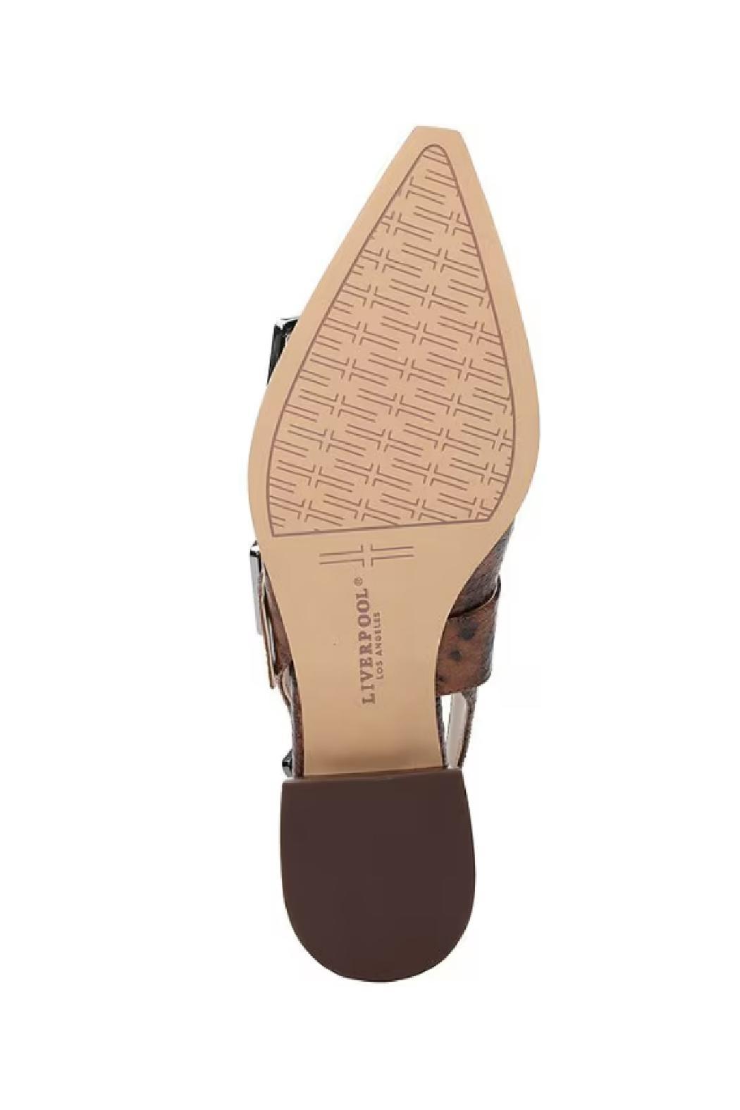 Villa Snake Embossed Leather Slingback Product Image