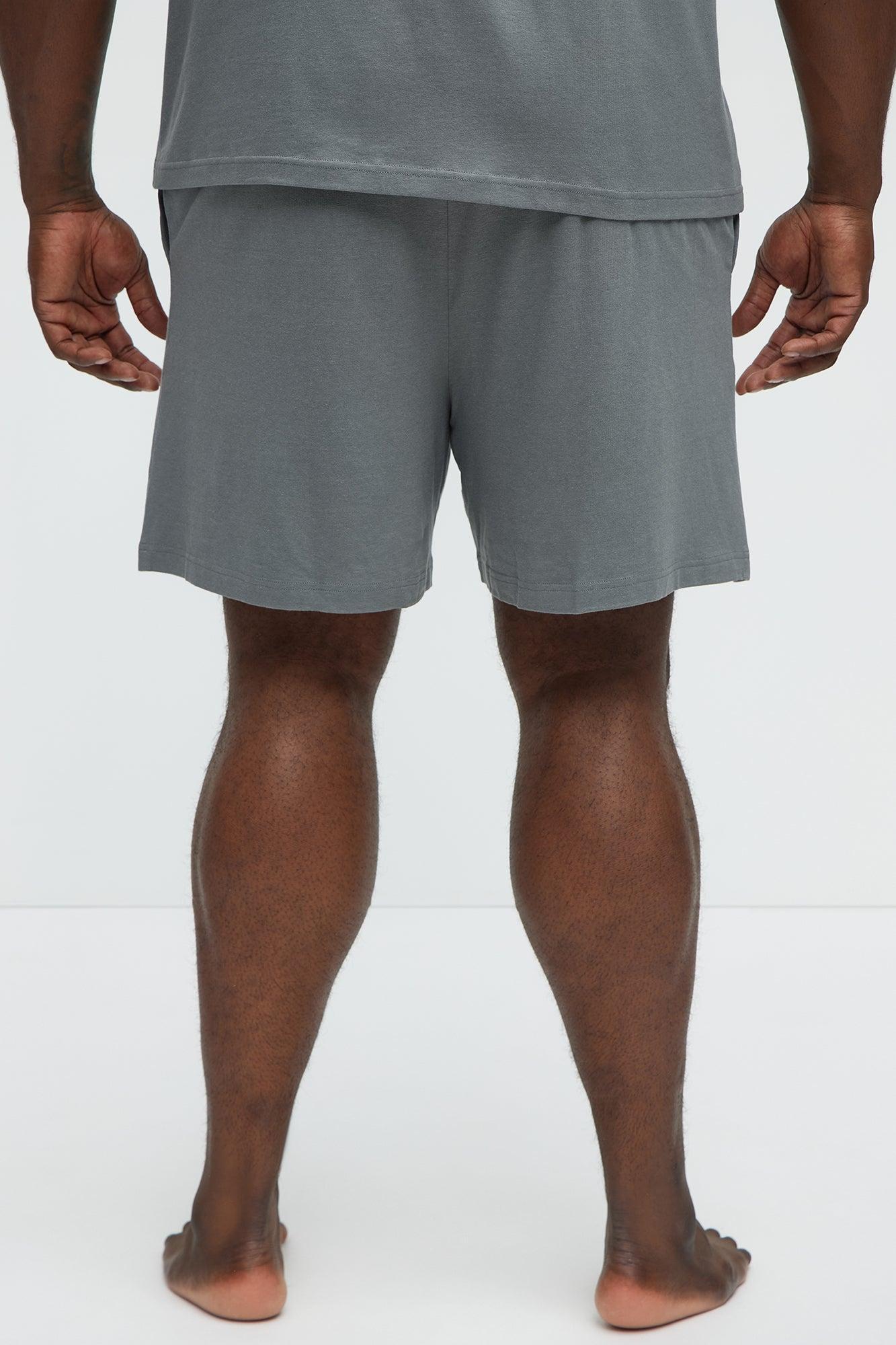 Essential Modal Lounge Shorts - Slate Grey Product Image
