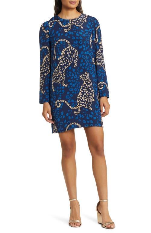 Womens Tyra Leopard Silk Minidress Product Image