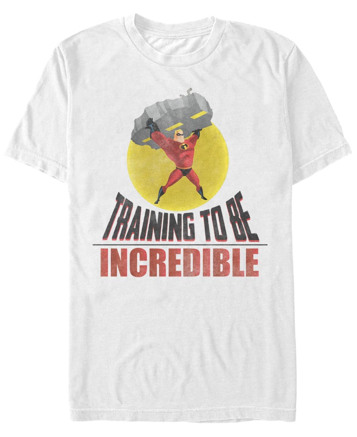 Disney / Pixar's The Incredibles Men's Training To Be Incredible Tee, Size: XL, White Product Image