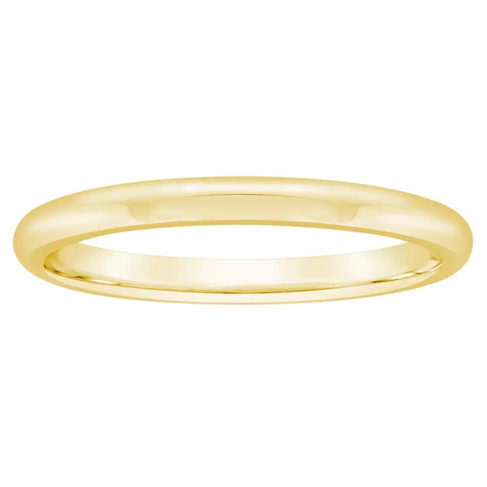 Alyson Layne 14k Gold 2 mm Half Round Comfort Fit Wedding Band, Women's Product Image