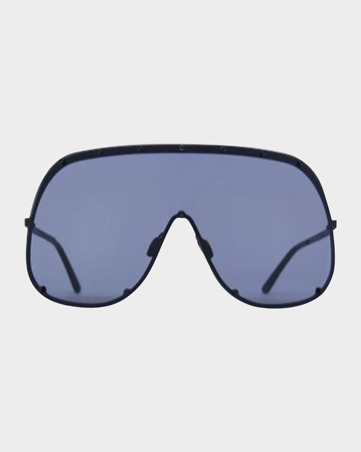 Men's Solid-Frame Shield Sunglasses Product Image