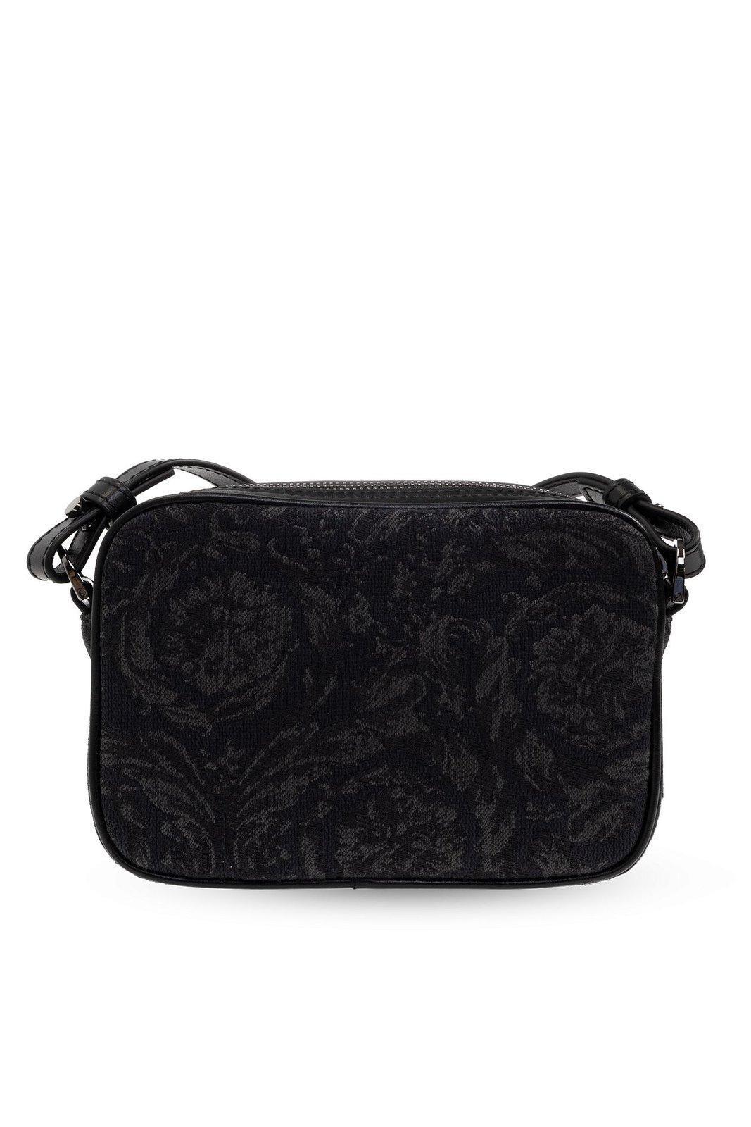 VERSACE Barocco Athena Messenger Bag In E Black Rutenio Product Image