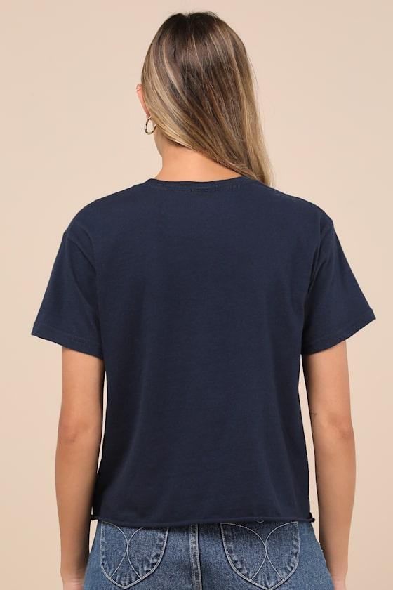 NYC Racquet Club Navy Blue Graphic Tee Product Image
