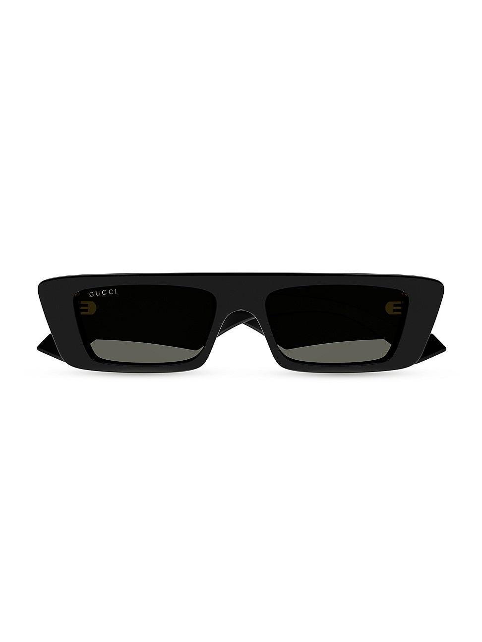 Mens Logo Rectangle Acetate Sunglasses Product Image