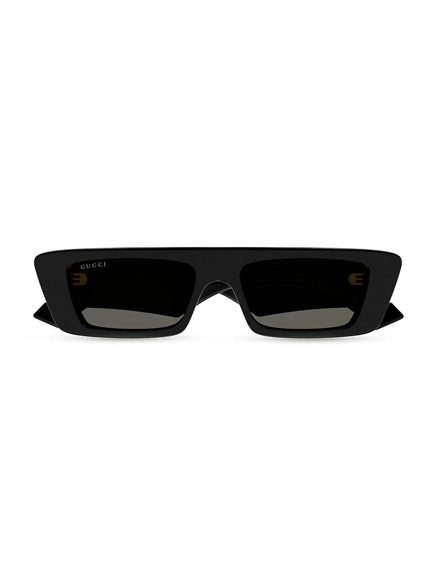 Mens Logo Rectangle Acetate Sunglasses Product Image