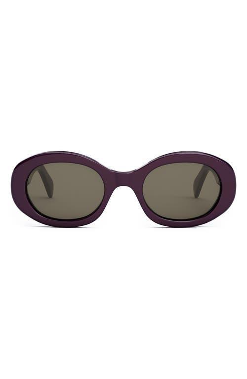 Womens 53MM Crystal-Embellished Round Sunglasses Product Image