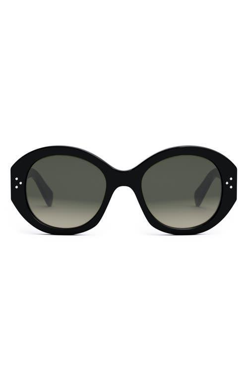 Womens 53MM Crystal-Embellished Round Sunglasses Product Image