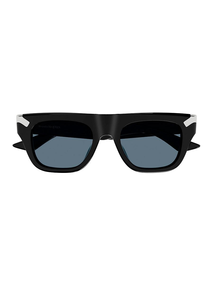 Mens Punk Rivet 51MM Square Sunglasses Product Image