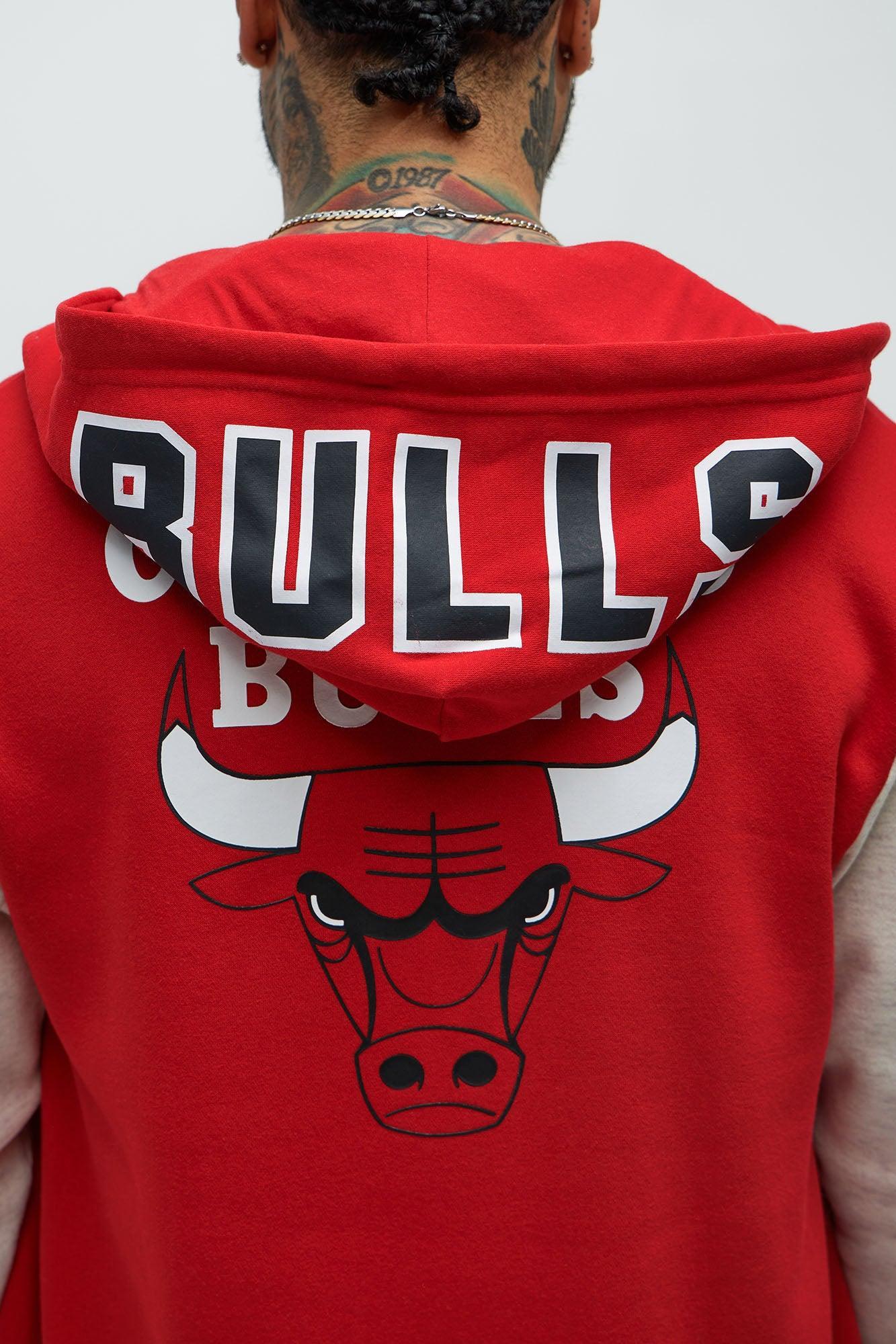 Bulls Above The Rim Zip Up Hoodie - Red Product Image
