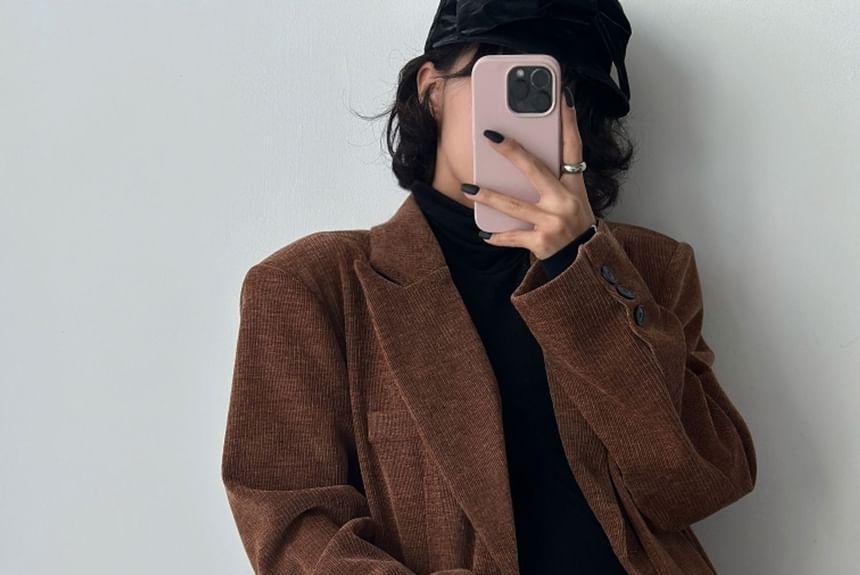 Corduroy Loose-Fit Blazer Product Image