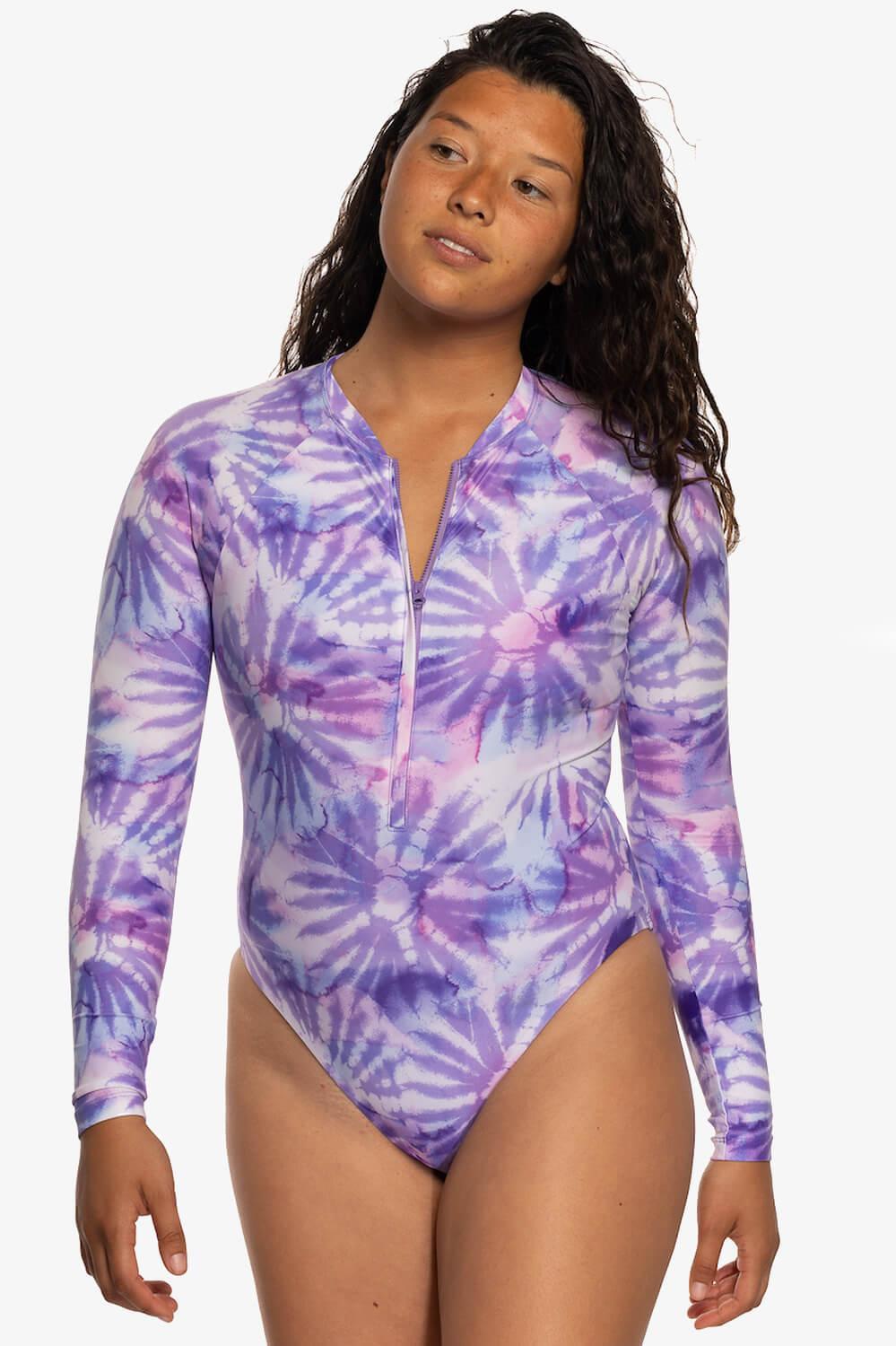 Paloma Long Sleeve Zip-Up Surf One Piece Product Image
