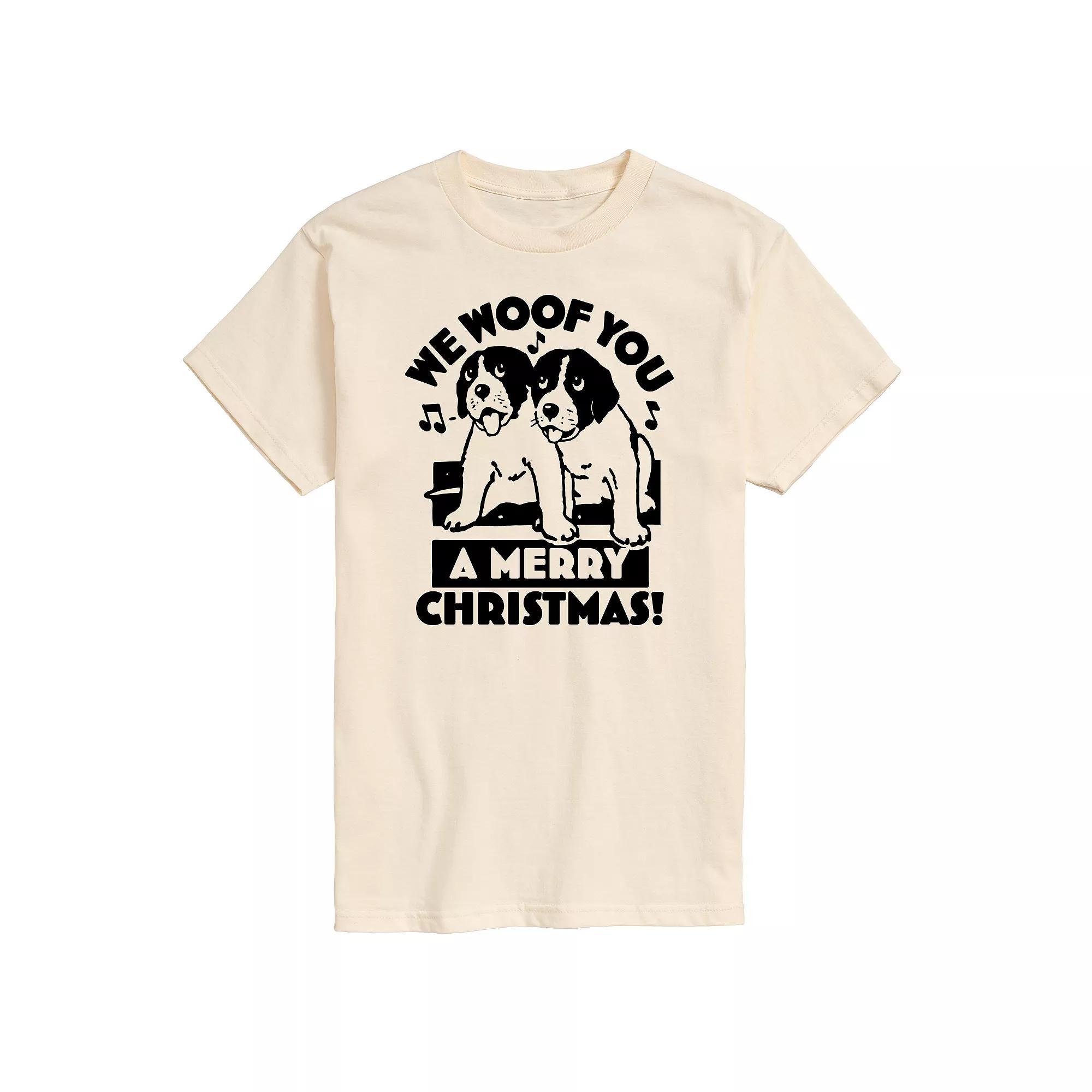 Big & Tall We Woof You Merry Christmas Graphic Tee, Mens Product Image