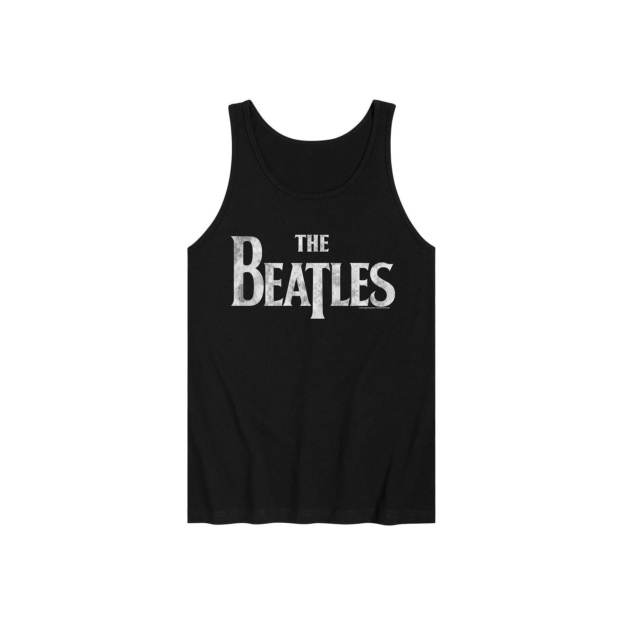 Men's The Beatles Logo Tank, Size: Medium, Black Product Image