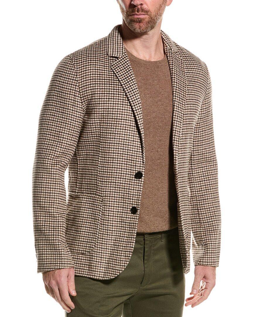 REISS Flutter Wool-blend Blazer In Brown Product Image