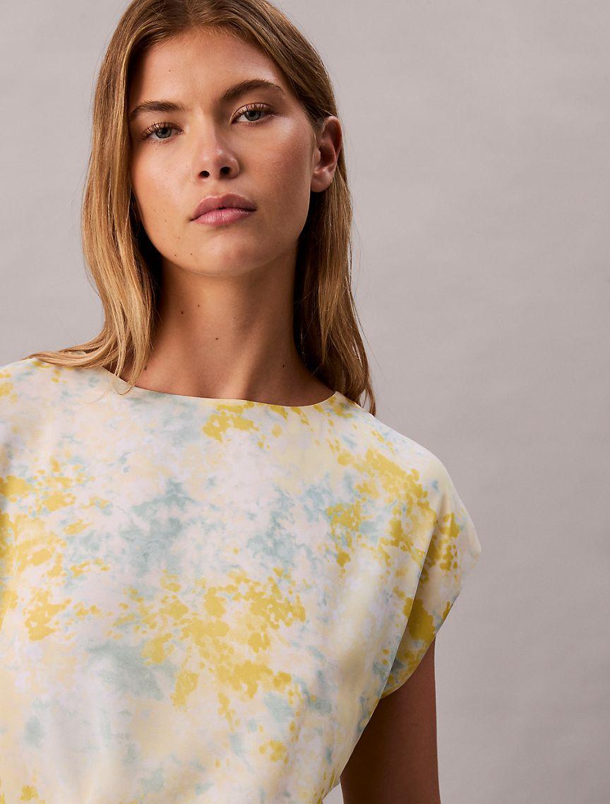 Chiffon Printed Twist Front Blouse Product Image