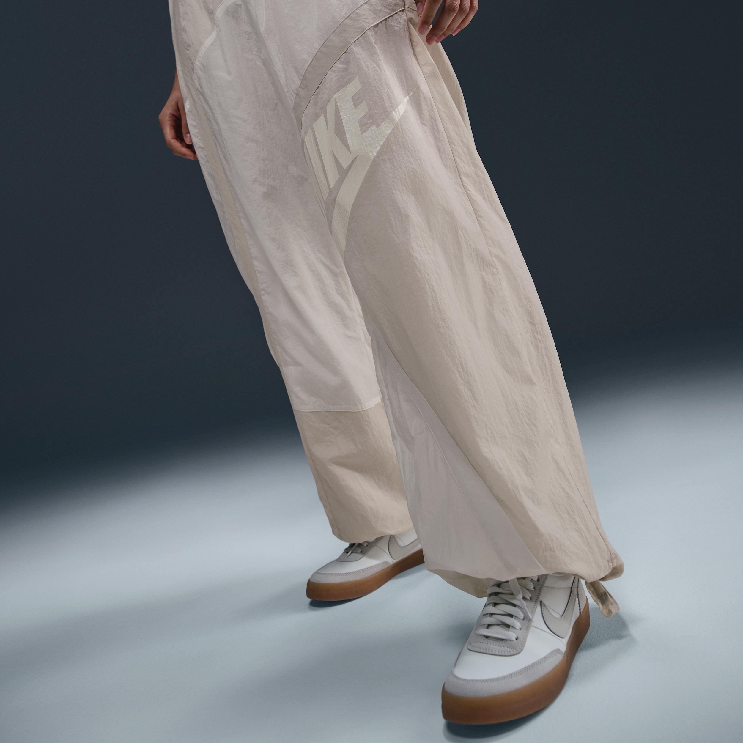 Women's Nike Sportswear Mid-Rise Loose Woven Open-Hem Pants Product Image