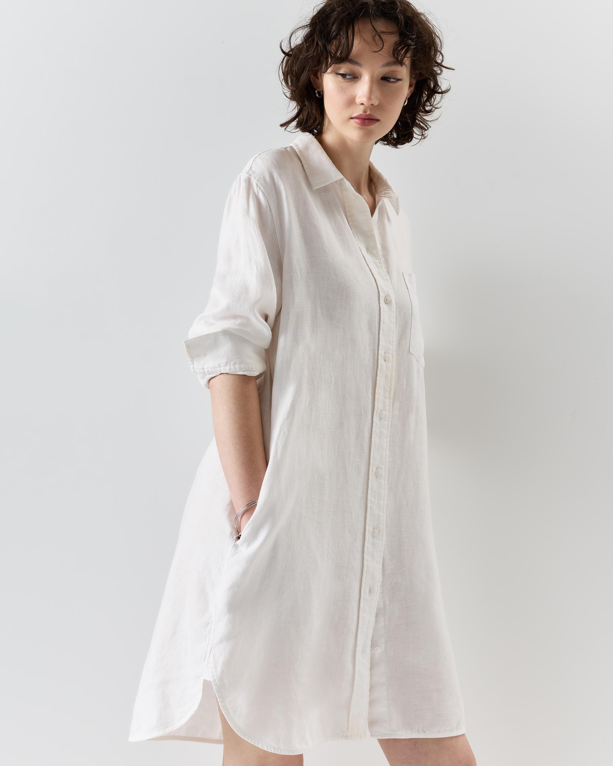 Quince | Women's 100% European Linen Shirt Dress Size XL, Organic Linen Product Image