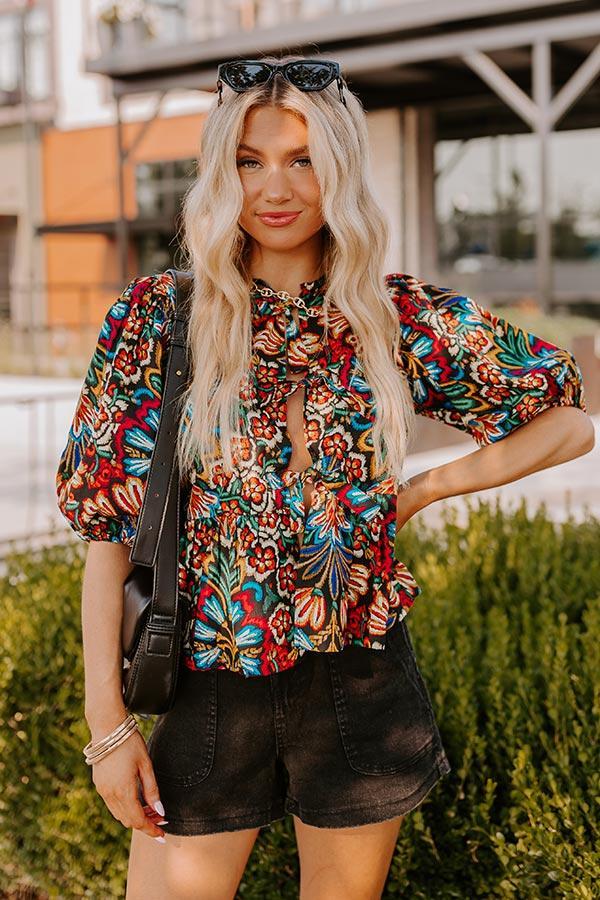 Tropical Dream Front Tie Top Product Image