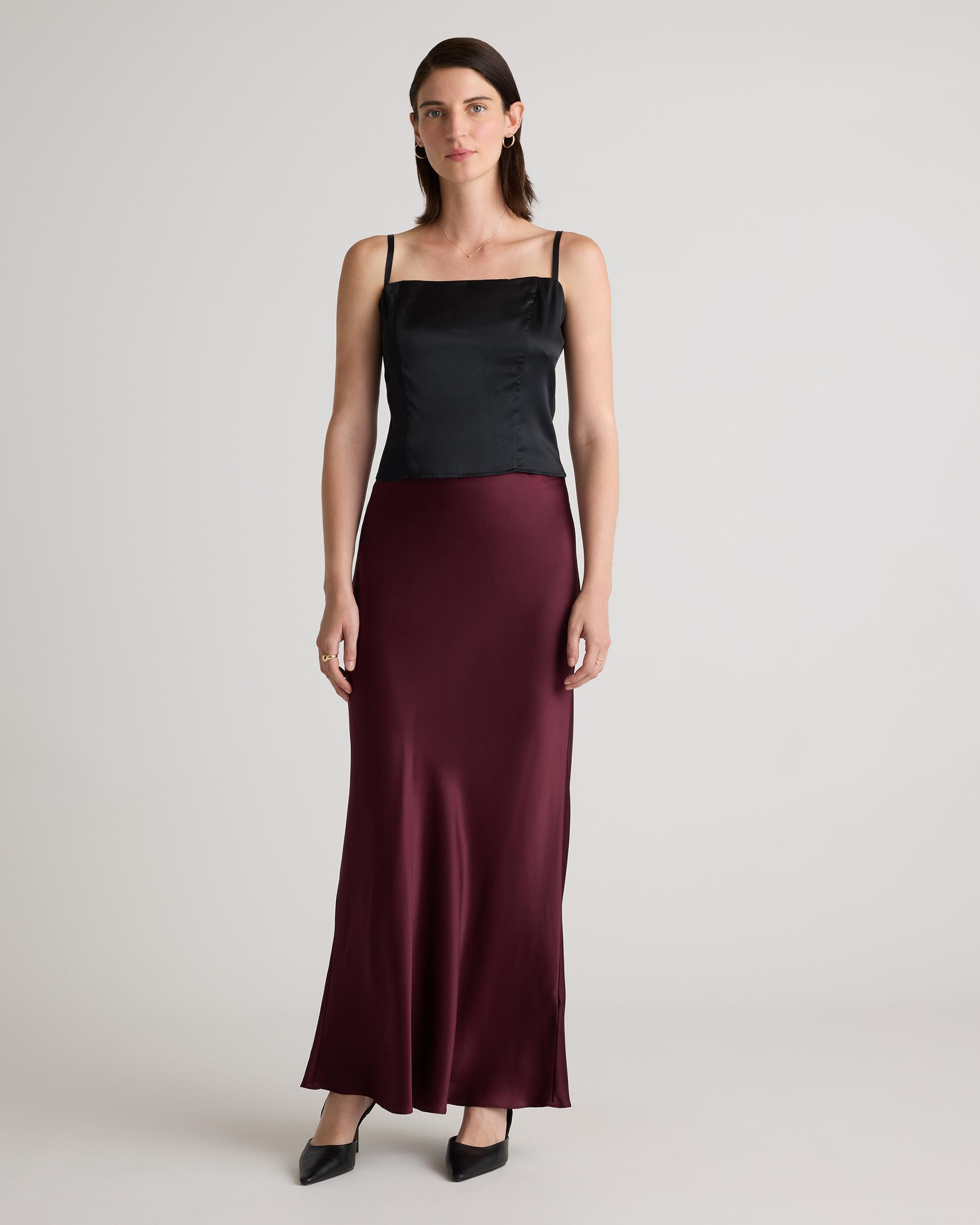 Quince | Women's Maxi Skirt Size XL, Silk Product Image