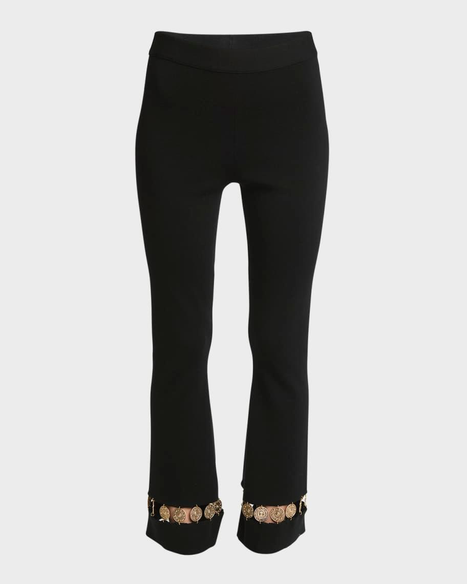Metal Cutout Trim Pants  Product Image