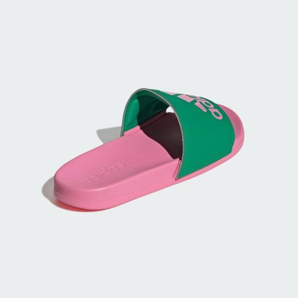adidas Adilette Stripe Comfort Men's Slide Sandals, Size: 14, Earth Strata Product Image