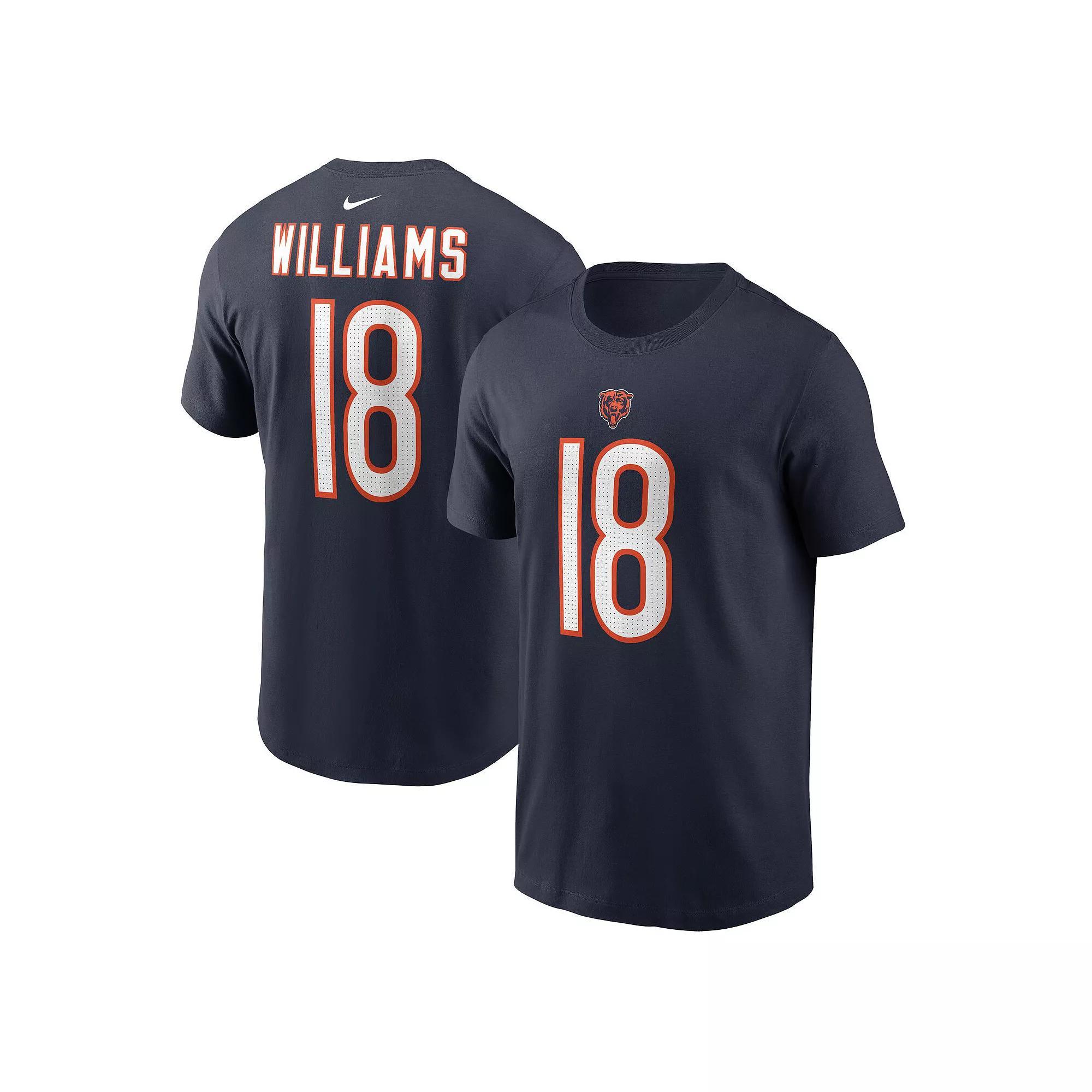 Men's Nike Caleb Williams Navy Chicago Bears  Name & Number T-Shirt, Size: Medium, Blue Product Image