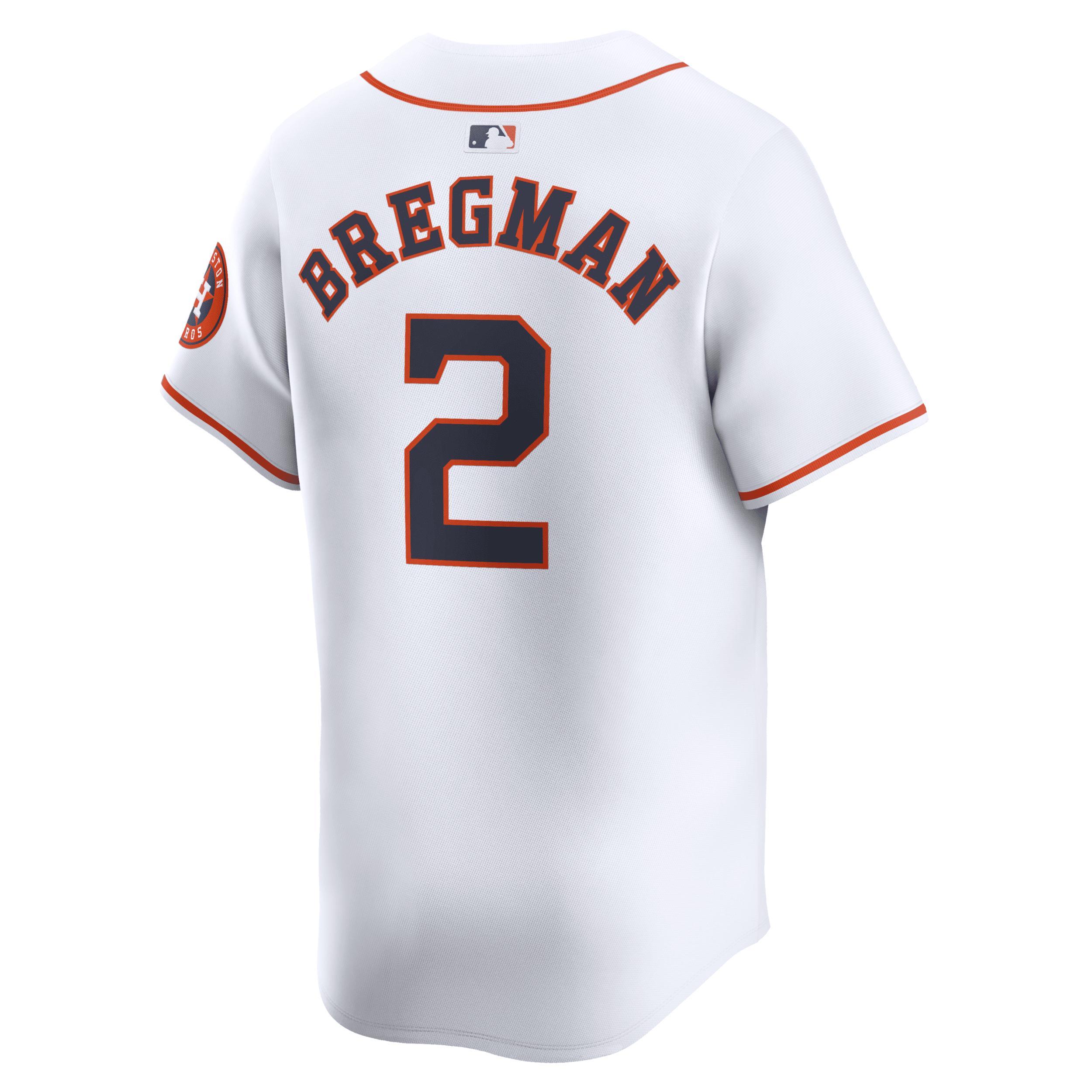 Men's Nike Alex Bregman White Houston Astros Home Limited Player Jersey, Size: Small Product Image