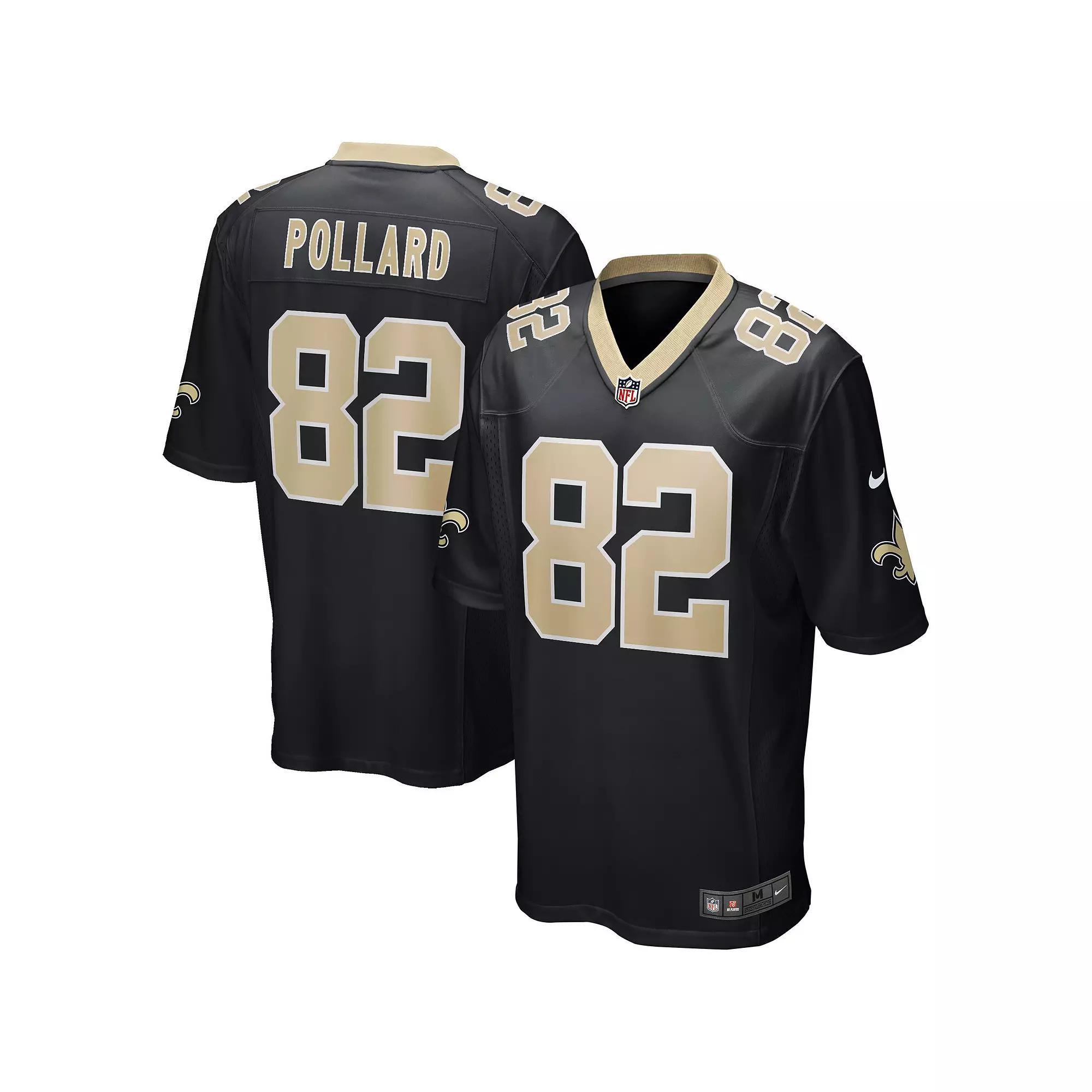 Men's Nike Bob Pollard Black New Orleans Saints Game Retired Player Jersey, Size: Large Product Image