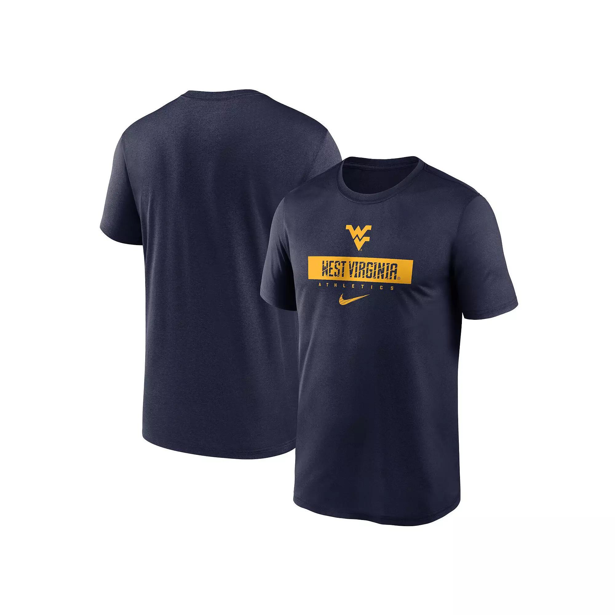 Men's Nike Navy West Virginia Mountaineers 2024 Sideline Legend Performance  T-Shirt, Size: Large, Blue Product Image