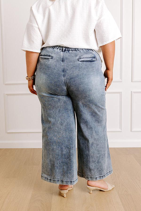 The Amelia High Waist Wide Leg Jeans Curves Product Image