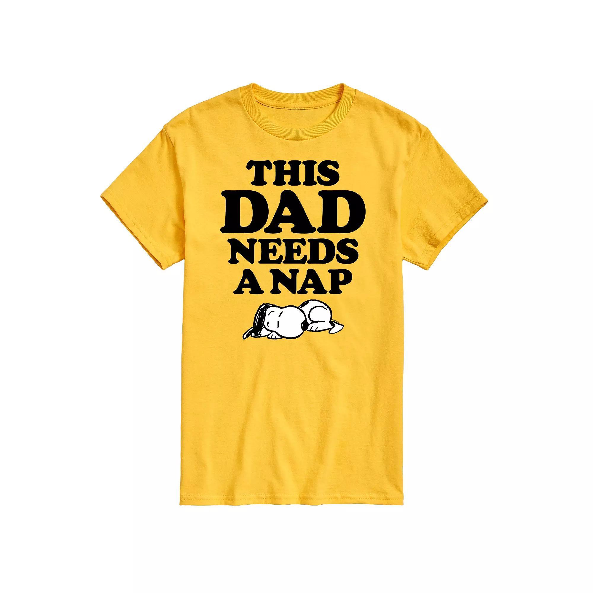 Mens Peanuts This Dad Needs A Nap Graphic Tee Product Image