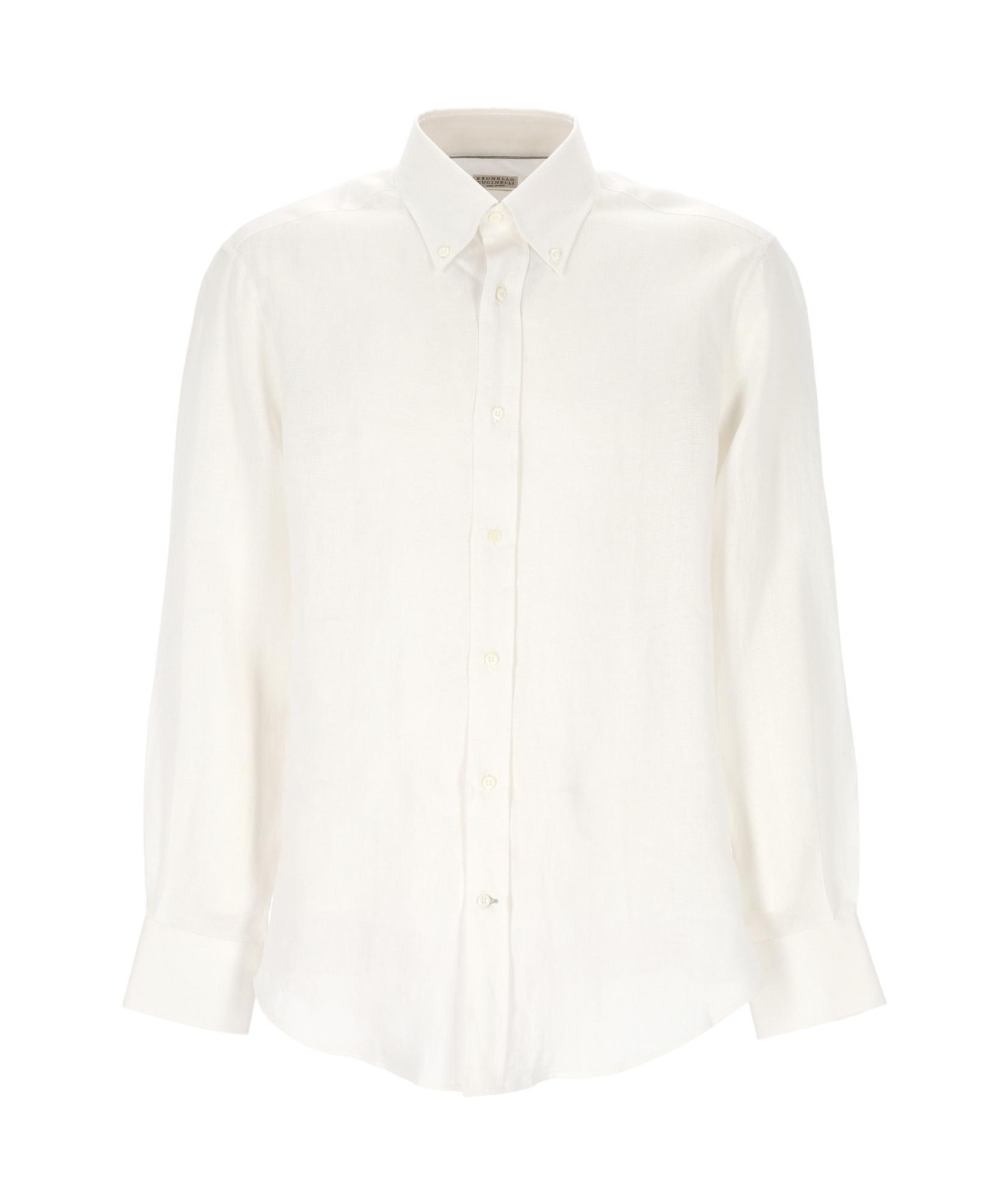 BRUNELLO CUCINELLI Long-sleeved Shirt In White Product Image