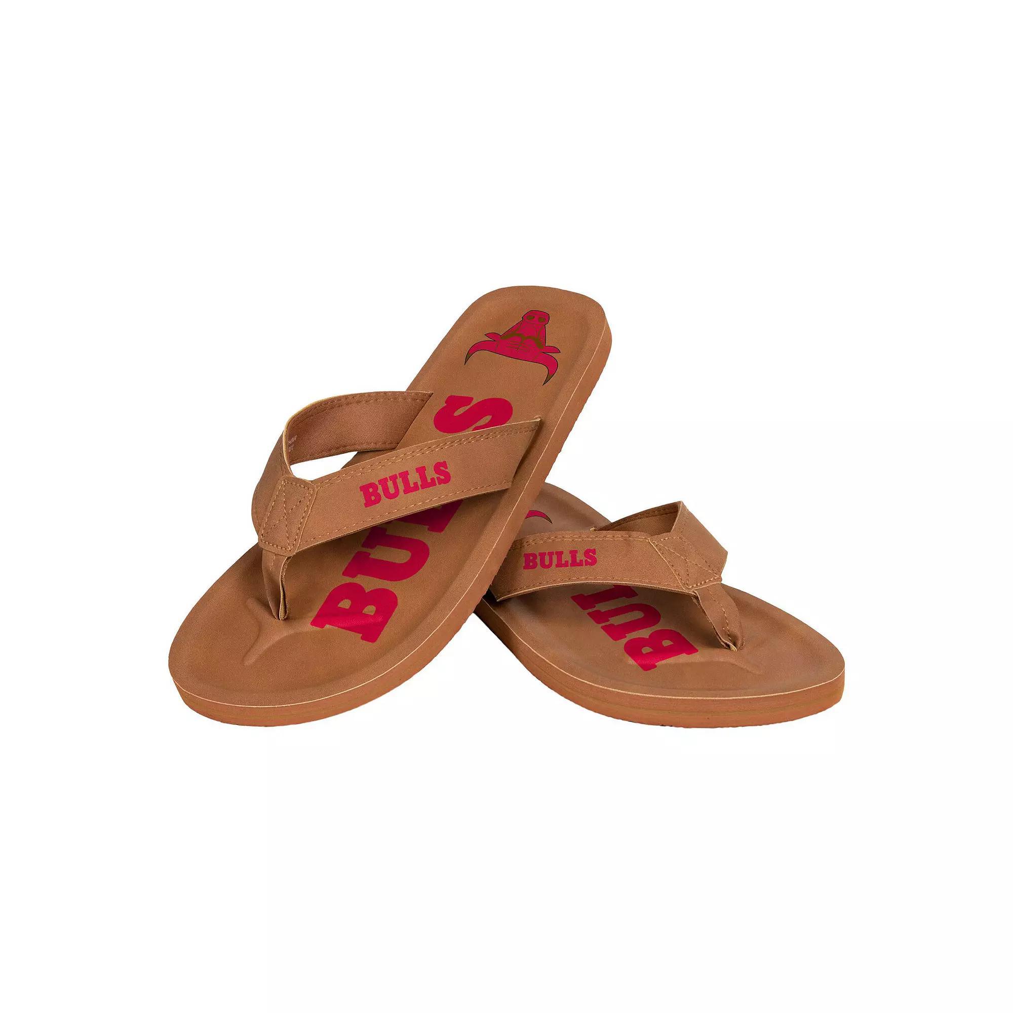 Men's FOCO Chicago Bulls Color Pop Flip-Flop Sandals, Size: Medium, Team Product Image