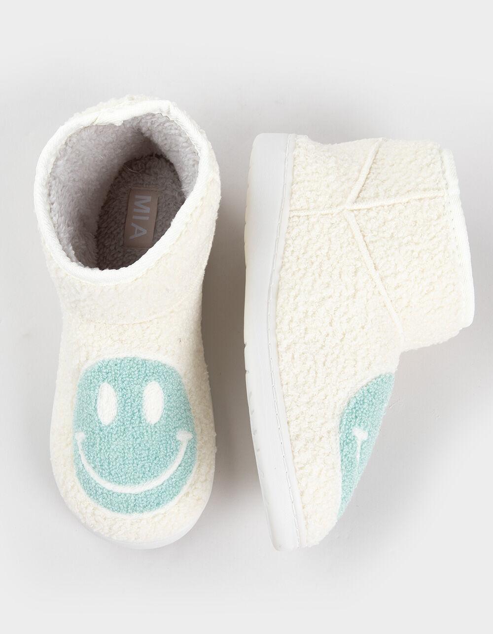 MIA Chill Happy Face Womens Bootie Slippers Product Image