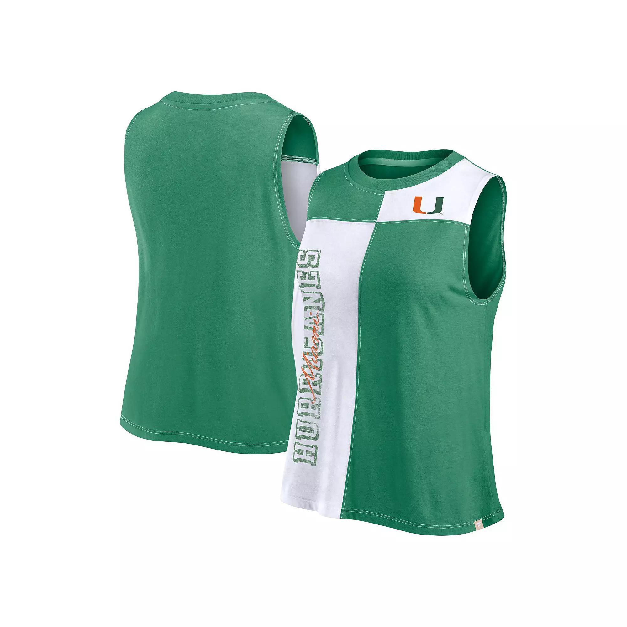 Women's Fanatics Branded Black/White Cincinnati Bengals Script Color Block Tank Top, Size: 3XL Product Image