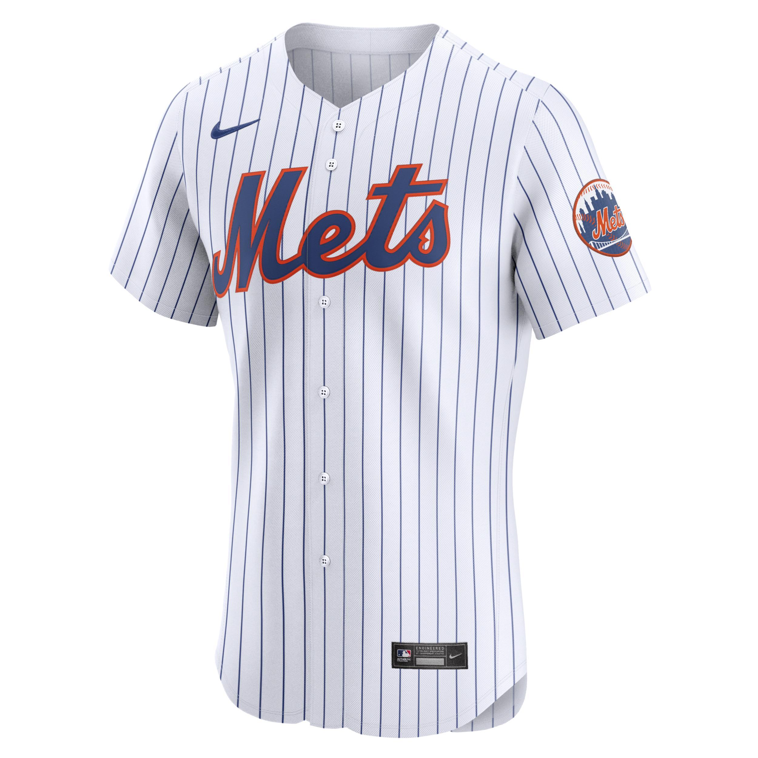 Men's Nike White New York Mets Home Elite Jersey, Size: 52 Product Image