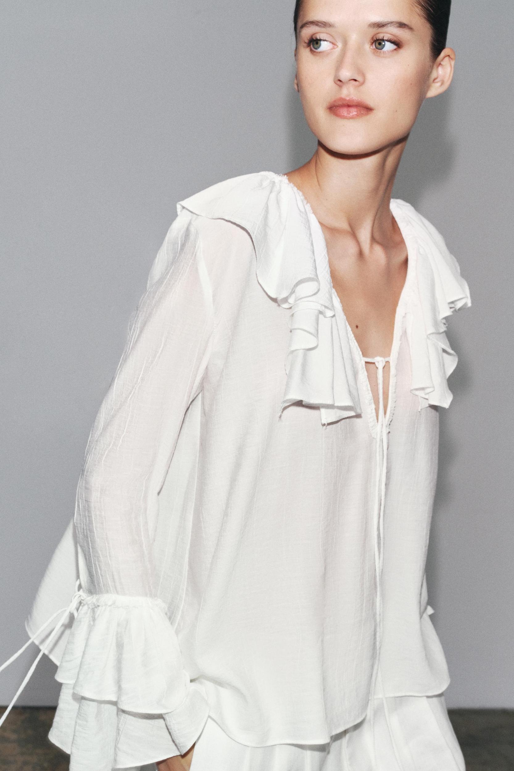 ZW COLLECTION RUFFLED SHIRT Product Image