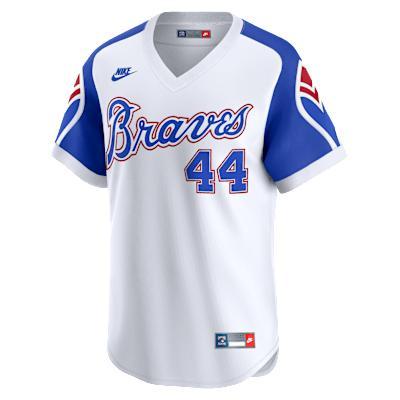 Hank Aaron Atlanta Braves Cooperstown Men's Nike Dri-FIT ADV MLB Limited Jersey Product Image